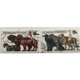 (B ) Timbre serii Straine tema Animale Cehia Caini