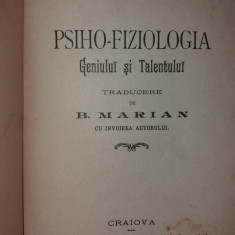 MAX NORDAU - PSIHO-FIZIOLOGIA GENIULUI SI TALENTULUI {1898}
