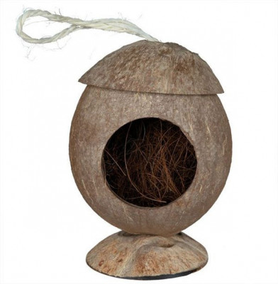 Căsuţă de rozător - din fibră de nucă de cocos, suspendabilă, 12 cm foto