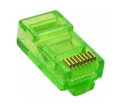 Conector UTP, RJ45, verde - 129008