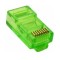 Conector UTP, RJ45, verde - 129008