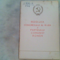 Rezolutia congresului al XX-lea al Partidului Comunist Roman