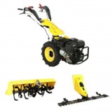ProGARDEN Campo U16 motocultor multifunctional 14CP, benzina, EU V, pornire la sfoara, 3+2 viteze, reductor + FT90 freza tractata 900mm + BC120M bara