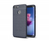 Husa Silicon Huawei P Smart Dark Blue Litchi