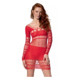 Rochie Mini cu Maneci Lungi, Passion, Rosu, S-L