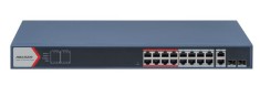 Switch 16 porturi POE Hikvision DS-3E1318P-EI(B), L2, Smart Managed, 16
