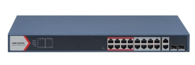 Switch 16 porturi POE Hikvision DS-3E1318P-EI(B), L2, Smart Managed, 16 foto