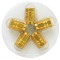 Capace valva roata hexagonal din aluminiu Gold