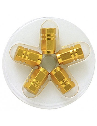 Capace valva roata hexagonal din aluminiu Gold