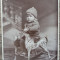 Copil cu cal de jucarie// foto tip CP, interbelica