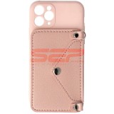 Toc TPU Crossbody Wallet Apple iPhone 11 Pro PINK