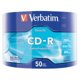 Cumpara ieftin Set 50 CD-R Inscriptibil Verbatim, Capacitate 700 Mb, Viteza 52x, Verbatim Set CD-uri, Verbatim CD Inscriptibil, CD-R Inscriptibil 52x700 Mb, Set CD-R