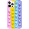 Husa iPhone 13 Pro Pop It Model 8 Multicolor, Silicon