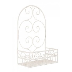 Etajera fier alb Emily 40x21x61 cm