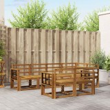 vidaXL Set de canapele de exterior 7 pcs natural Lemn Solid de Acacia 3366542
