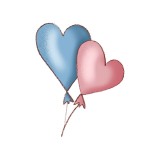 Cumpara ieftin Sticker decorativ Baloane Inima, Multicolor, 70 cm, 3281ST, Oem
