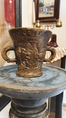 Vechi mojar din bronz foto