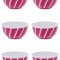 Set boluri, 6 piese, 350 ml, Plastic, Fucsia