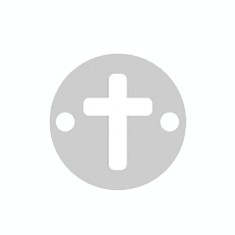 Bratara Cruciulita, Argint 925, snur negru, unisex, Artemis Gift