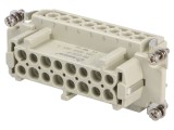 Conector HDC mamă 16 pini 16A DEGSON, rezistent la temperaturi extreme
