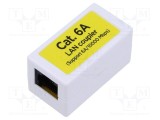 Cuplor RJ45 alb GEMBIRD Cat 6a 8p8c conexiune 1:1