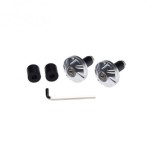 Set 2 Capete Ghidon Moto Argintiu 13-17mm Diametru 35mm Universal