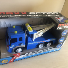 Jucarie MAXX ACTION Realistic cu Lumini & Sunete Camion Macara Wrecker