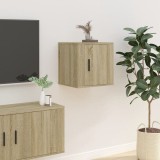 vidaXL Dulap TV montat pe perete, stejar sonoma, 40x34,5x40 cm