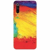 Husa silicon pentru Xiaomi Mi 9, Colorful Dry Paint Strokes Texture