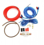 Kit cabluri audio pentru subwoofer auto, 1500 W max , 4 cabluri siliconice