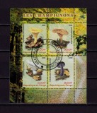 Cumpara ieftin (C48) Congo 2009 ,&quot;Ciuperci&quot;, serie in bloc , non UPU, stampilata