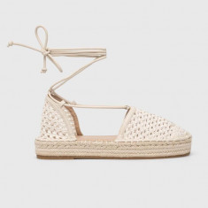 Aldo espadrile Picot culoarea bej, 13573899.Picot