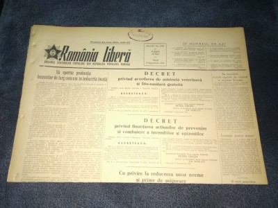 ZIARUL ROMANIA LIBERA 8 SEPTEMBRIE 1953 foto