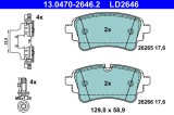 ATE 13.0470-2646.2 ATE Ceramic set placute frana,frana disc