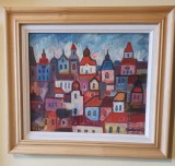 Picturi Oradea / peisaje citadine Oradea / monumente Oradea / cladiri Oradea