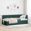 VidaXL Cadru de pat colțar Verde &icirc;nchis 90 x 200 cm Catifea 42016268