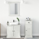 VidaXL Set de mobilier pentru baie 3 pcs Maro 37 x 34 x 80 cm
