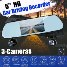 Sistem oglinda 5 DVR+camera marsarier. COD: 4336 12V cu 3 camere foto