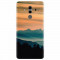Husa silicon pentru Huawei Mate 10, Blue Mountains Orange Clouds Sunset Landscape