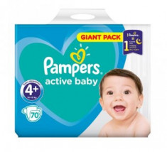 Pampers Active Baby Nr. 4+, 10-15kg 70buc foto