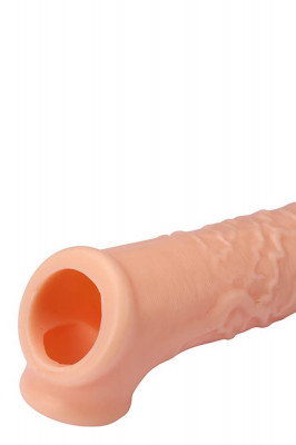Extensie/Manson Penis Cu Inel Testicule, Natural, 16.5 cm foto