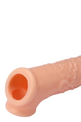 Extensie/Manson Penis Cu Inel Testicule, Natural, 16.5 cm foto