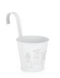 Cumpara ieftin Set 24 ghivece flori zinc Botany 14x10x24 cm