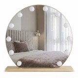 Oglindă LED HOLLYWOOD L. Gold 50 cm