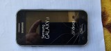 SAMSUNG GALAXY J1 FUNCTIONEAZA PROBAT CU CARTELA ORANGE , ARE PLASTICUL SPART IN FATA LA DISPLAY .