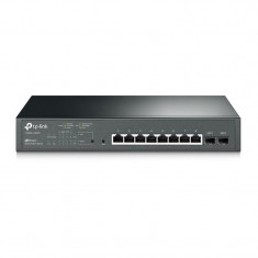 Tp-link jetstream 8-port gigabit smart poe+ switch with 2 sfp slots t1500g-10mps 8* 10/100/1000mbps rj45 foto