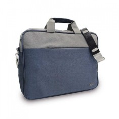 Geanta laptop, albastru/gri, 39x7x30 cm - OFFISHOP foto