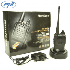 Resigilat : Statie radio UHF portabila PNI NF868 cu BT incorporat, 400—470MHz