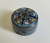 Cutie miniaturala din cloisonne, alama cu email (5)