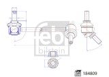 FEBI BILSTEIN 184809 Brat/bieleta suspensie stabilizator
